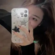 Star Phone Case - 16 Pro Max / 16 Pro / 16 Plus / 16 / 15 Pro Max / 15 Pro / 15 Plus / 15 / 14 Pro Max / 14 Pro / 14 Plus / 14 / 13 Pro Max / 13 Pro / 13 / 13 Mini Transparent - iPhone 14 Pro