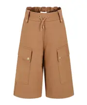 Belt-loop casual pants 8Y,10Y Brown