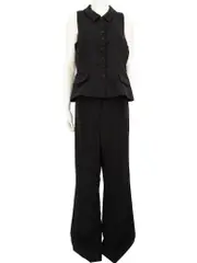 Black Tailored Detachable Jumpsuit