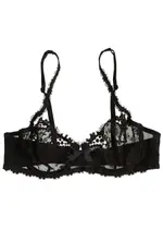 Simone PÉRÈLE Wish Black Lace Half-cup bra - 36D 36D