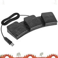在飛比找蝦皮商城精選優惠-通用腳踏板 USB 腳踏板 PC 三重腳踏開關鍵盤踏板定制組