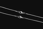 Snake Chain Antiqued Sterling Silver Plated Jewelry Making Supplies 24"