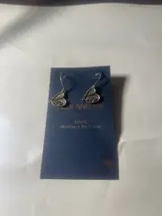 Authentic Alex and Ani Love Rafaelian Gold Hook Earrings