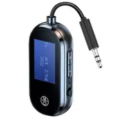 Airplane Bluetooth Adapter for Headphones, Bluetooth Transmitter for TV/PC/Flight/Gym, Wireless Music Audio Receiver for Speaker/Home Stereo/Car