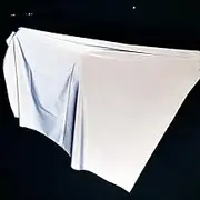 High Visibility Silver Reflective Fabric Gray Soft Material Sew On for Clothing Size: 55 in x 1 Yard