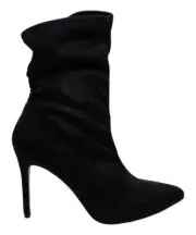 Badgley Mischka Black Pointed-Toe Ronnie Ankle Boot - Women Size: 9 B