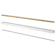 SKYTTA rail for sliding door frame, 2 tracks white