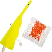 1 Set Red Worm Bait Trap Fishing Tackle Cockroach Wafers Axolotl Coat Hangers Hooks Bear Spider Insect Ant Bait Traps Ant Trap Bug Lures Kit Aerator Catcher Yellow Plastic