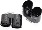 Muffler tip, Compatible Compatible Compatible For 2021+ BMW 4 Series 425i 430i G22 G23 G26 Exhaust TIP Upgrade Carbon Fiber Black Quad Muffler Nozzle Tip(B)