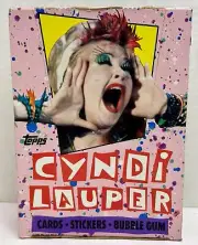 1985 Cyndi Lauper Vintage Trading Card Wax Box 36 Packs Topps Full