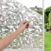 Bubble Free Frosted Window Film Self Adhesive Etched Privacy Glass Vinyl Film