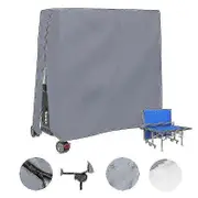 Outdoor Waterproof And Dustproof Table Tennis Table Cover Table Tennis Table Cover 165x70x185cm grey