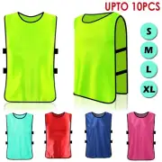 Team Training Sports Bibs Soccer Vests Basketball Football Rugby Netball Cricket