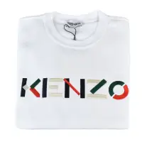 在飛比找momo購物網優惠-【KENZO】KENZO彩色刺繡LOGO純棉長袖大學T恤(女