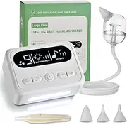Nasal Aspirator for Baby, Rechargeable Electric Aspirator Hospital Grade Snot Removal with Music and Night Light, Large Flow and Strong Suction for Infants, Babies, Toddlers from 0 to 12 Year Old (Split type)