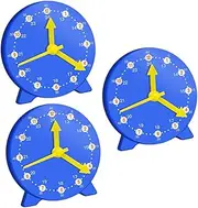 HAWILLOSCH 3Pcs Educational Clock Model School Teaching Clock for Learning Safe and Engaging Teaching Tool for Classroom Home Use