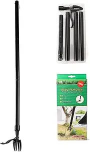 TOMVAES Weed Puller, Weed Puller Tool Stand-up Weeder with Metal Long Handle/Stainless Steel Claw, for Lawn and Garden,Easily Remove Weeds Without Bending, Pulling,or Kneeling