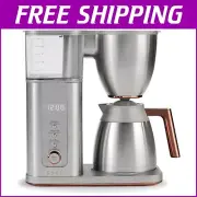 Voice-Controlled 10-Cup Stainless Steel Coffee Maker - Perfect for Smart Homes