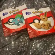 2 NEW MEGA Pokemon Build & Show Bulbasaur And Eevee SEALED BOX