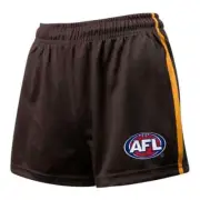 Hawthorn Hawks AFL Supporter Home Shorts Sizes XS-3XL BNWT