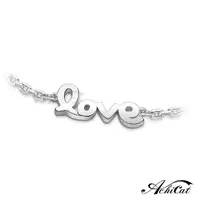 在飛比找Yahoo奇摩購物中心優惠-AchiCat 925純銀手鍊 愛的時光 LOVE字母手鍊 