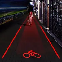 在飛比找蝦皮購物優惠-[登拓運動]腳踏車尾燈 帶Logo投影雷射尾燈 腳踏車燈