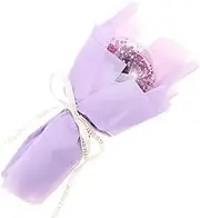 Light Up Dried Flower Bouquet Romantic Artificial Flower Arrangement for Valentine's Day Weddings Birthdays Beautiful Multi Functional Decoration with Warm Lighting