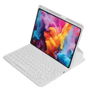 Techxtras Tri-Folding Tablet Case with Wireless Keyboard for iPad 10.2" White