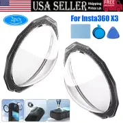 For Insta360 ONE X3 Sports Camera Lens Guards Cap Cover Lens Protector Sticky 2X