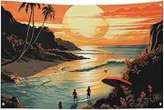 Art Decor Original Poster for Endless Summer Flag with Four Holes Wall Decoration Banner Wall Flag for Dorm Room Bar Outdoor Party Flags 23.6x35.4 in