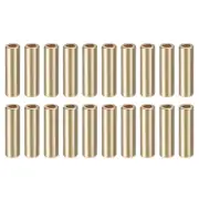20Pcs 25mm Alloy Cord End Lock Rope Fastener End Stoppers for Lanyard, Gold