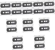 20 Pcs Low Noise Music Cassette Tape Reusable Audio Cassette Tape for Recording