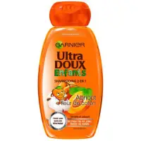 在飛比找蝦皮購物優惠-Garnier Ultra Doux 兒童杏和棉花洗髮水,4