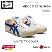 Onitsuka Tiger MEXICO66 SLIP-ON ( WHITE/TRICOLOR ) 1183A360.121 Unisex Casual