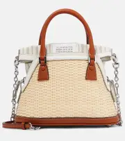 [Maison Margiela] Maison Margiela 5AC Mini raffia tote One Size white