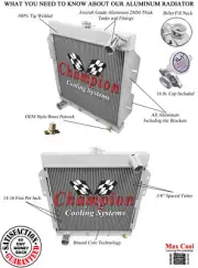 2 Row Eagle Champion Radiator for 1955 1956 1957 Ford Thunderbird #EC5557 (for: Ford)