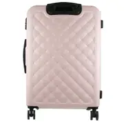 Pierre Cardin Durable Hard Shell 4 Wheel Suitcase - Cabin Rose Expandable