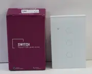 Smart Life White Touch Control Smart Switch WiFi DS-121 3 Gang For ALEXA &Google