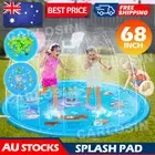 170CM Inflatable Water Splash Spray Mat Kids Sprinkler Play Pad Outdoor Pool OZ