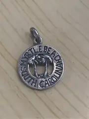 .925 Myrtle Beach South Carolina Sterling Silver Jewelry Charm