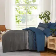 Double Quilt Cover Set with Extra Standard Pillowcase - Stripes