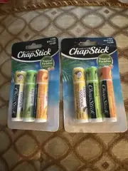 WOW! ChapStick TROPICAL PARADISE Collection Chap Stick (6 Tubes) Fast Free Ship!
