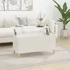 Wooden Coffee Table High Gloss White 90x44.5x45cm Sofa Lounge Side Storage