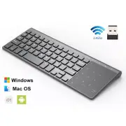 Slim 2.4G Wireless Keyboard w/ Touchpad Mouse Numeric Keypad Combo For PC TV Box