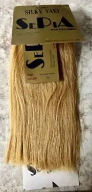 100 % Human Hair-SePiA Collection Ultra Silky Yaki Hair-10" Long