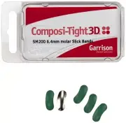 Garrison SM200 Composi-Tight Slick Bands Molar Matrices 6.4 mm Green 100/Pk