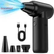 Compressed Air Duster 180000RPM 3-Speed Cordless Rechargeable Blower for Home