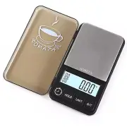 1000 G X 0.01 G Espresso Scale with Timer, Mini Digital Small & Thin Travel Coff