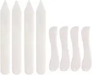 8 PCS Bone Folder Tool, Plastic Bone Folder Paper Creaser Set Scoring Tool for P