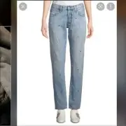 PRPS El Camino Tapered Boyfriend Jeans with Pearl